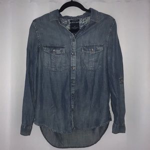 Ae Soft Boyfriend Button Up Shirt